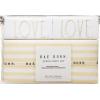 image:imageRae Dunn 4 Piece Bedding Set 1 Flat 1 Deep Pocket Fitted Sheet and 2 Pillowcases Crisp Cool and Comfortable Bed Linen Yellow Stripes Queen