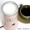 image:imageRae Dunn Electric Milk Frother Steamer Stylish Automatic Milk Steamer and Frother Milk Warmer Hot and Cold Foam Maker for Coffee Latte Cappuccino Macchiato  550 Watt SageBlush
