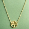 image:imageRae Dunn Tree Necklace for Women 14K Yellow Gold Plated Brass