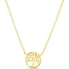 image:imageRae Dunn Tree Necklace for Women 14K Yellow Gold Plated Brass