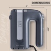 image:imageElectric Hand Mixer Handheld Mixers for Kitchen With Beaters and Whisk Attachments for Cooking and Baking Lightweight Handmixer Labeled BAKE by Rae Dunn GreyGrey