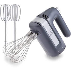 image:imageElectric Hand Mixer Handheld Mixers for Kitchen With Beaters and Whisk Attachments for Cooking and Baking Lightweight Handmixer Labeled BAKE by Rae Dunn GreyGrey