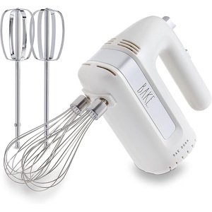 image:imageElectric Hand Mixer Handheld Mixers for Kitchen With Beaters and Whisk Attachments for Cooking and Baking Lightweight Handmixer Labeled BAKE by Rae Dunn GreyCream