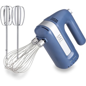 image:imageElectric Hand Mixer Handheld Mixers for Kitchen With Beaters and Whisk Attachments for Cooking and Baking Lightweight Handmixer Labeled BAKE by Rae Dunn GreyNavy