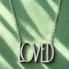 image:imageRae Dunn Inspirational Necklace Motivational Charm Pendant for WomenWhite