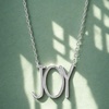 image:imageRae Dunn Inspirational Necklace Motivational Charm Pendant for WomenWhite