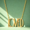 image:imageRae Dunn Inspirational Necklace Motivational Charm Pendant for WomenYellow