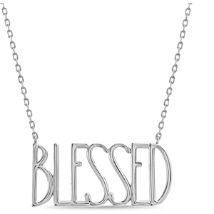 image:imageRae Dunn Inspirational Necklace Motivational Charm Pendant for WomenWhite